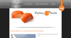 Desktop Screenshot of platinaseafood.com